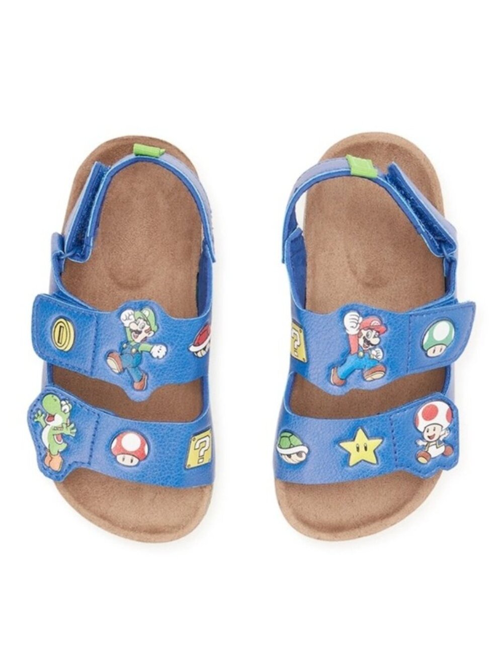 Nintendo | Navy Blue Super Mario Character Motif Detail Sandals | Size 8